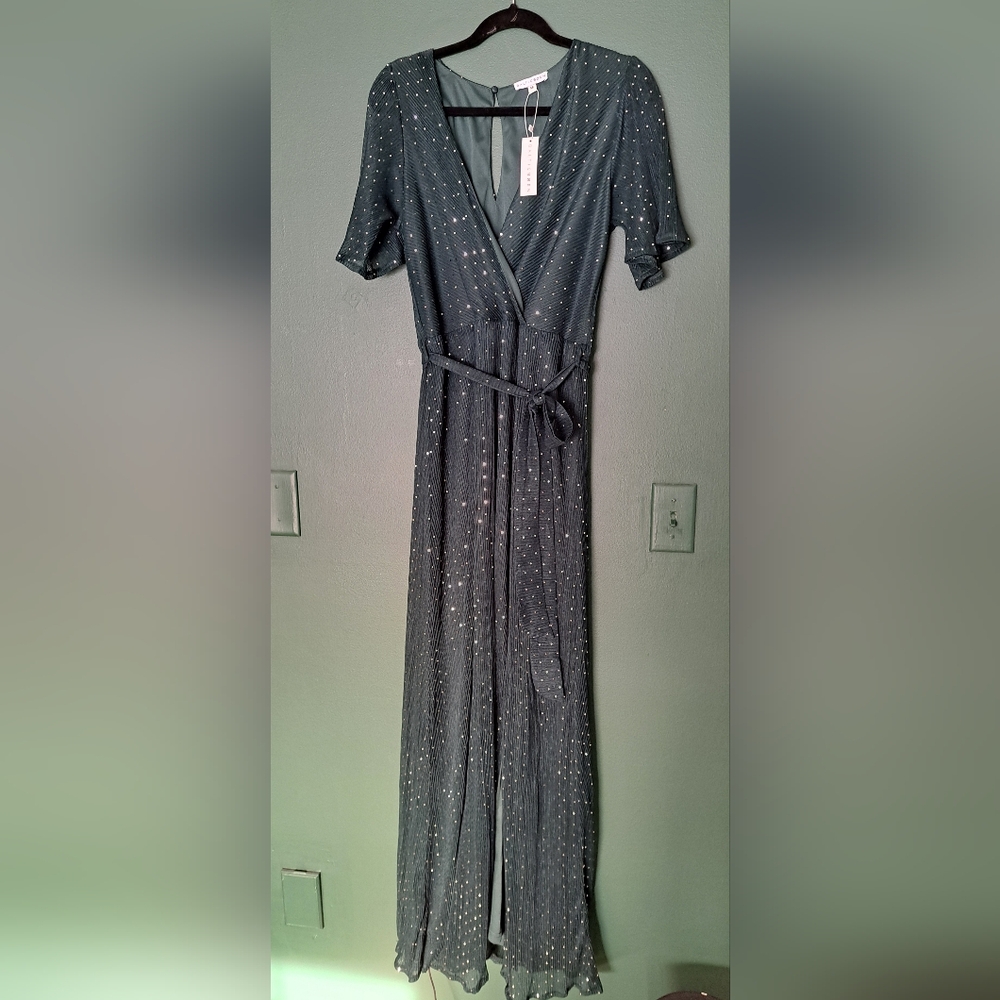 Baltic Born Grace Sparkle Gown In Emerald Green